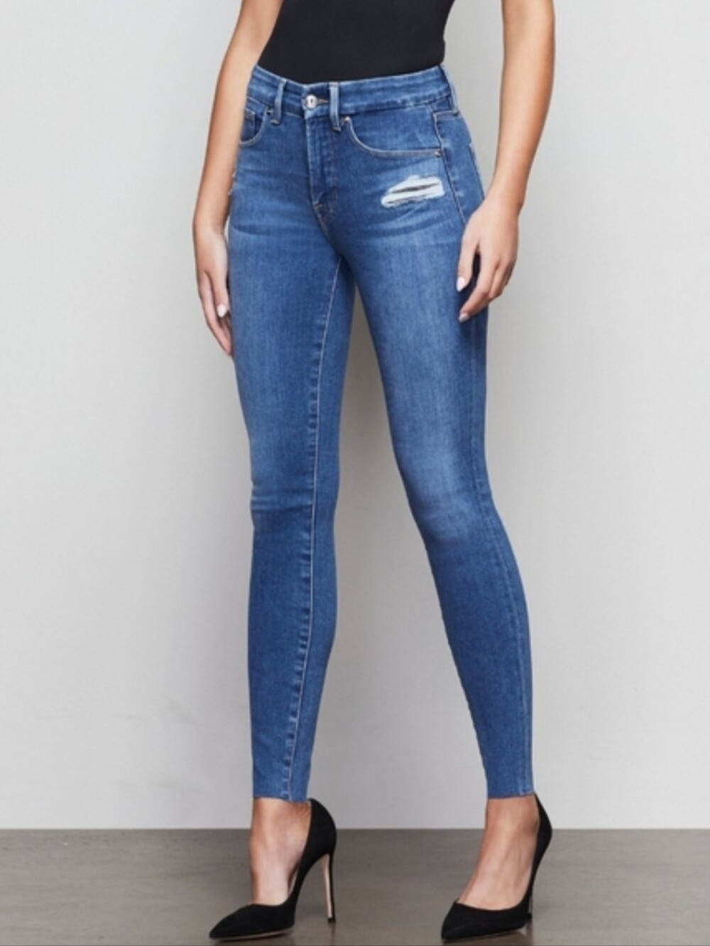 Good American Good Legs Skinny Raw Hem 2/26